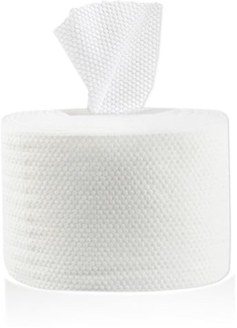 NIYANGLE 40pièces Lingettes Démaquillantes Coton Blanc Double Usage Pour Visage Nettoyage Et Dépoussiérage