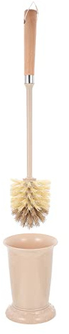 JECOMPRIS Escobilla con Dispensador para Baño Cepillo Limpiador De Baño Articles De Limpieza Base Metálica Mango Antideslizante