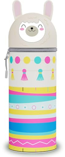 HTGWCG 2-in-1 Weiche Silikontasche - Kawaii Federmäppchen - mäppchen,Stand Up Federmäppchen, Tier Stifthalter, Stifthalter Bleistifttasche Mädchen Junge Halloween Christmas