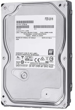 JXCHSWOU Disco rigido for videosorveglianza da 1 TB, DVR, NVR, CCTV, monitor, HDD, HD interno SATA III 6 Gb/s, 5700 RPM, 32 MB, 3,5