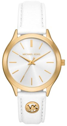Michael Kors Slim Runway Montre Femme 38MM en Acier Inoxydable Doré, MK7544