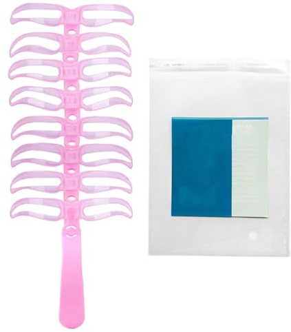 Sagome Sopracciglia Per Forma - Set Modellatore Sopracciglia con 8 Stili - Strumento Portatile E Lavabile Per Modellatura Sopracciglia Con Applicazione Precisa Per Viaggio E Feste