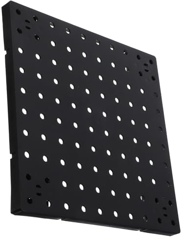ERINGOGO Wandlochwand Organizer Panel Schwarz 25cm X 25cm Kunststoff für Garagen Bastelräume und Badezimmer mit Vielseitiger Nutzung