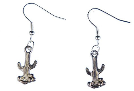Cactus Cowboy boucles d'oreilles boucles d'oreilles en argent Mexique cactus Miniblings mini 18mm