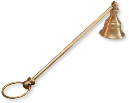 Loberon Kerzenlöscher Perret, antikmessing | Authentisches Antik-Design, Edler Glanz, Filigrane Optik, Klassische Formsprache, Dekoration, Kaminzubehör, Messing