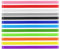 cobee Bandas de goma coloridas, 12 bandas de silicona grandes elásticas para libros, portapapeles, cuadernos, cajas de cables grandes