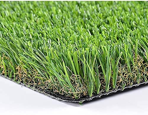 BRICOZONE Prato Sintetico Manto Erboso Rotolo Erba Artificiale Realistica Giardino Tappeto Erboso Sintetico Anti UV Atossico Drenante Ideale per Viali Piscina Terrazzo Aree Giochi (50 mm - 1 x 15 mt)