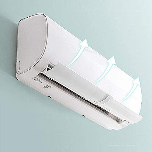 deflector a prueba de viento retráctil anti soplado directo,Deflector de aire acondicionado ajustable, protector de viento frío (impermeable hueco)[blanco], deflector de aire acondicionado prote