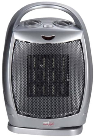 Melchioni Family CALIDO, Termoventilatore ceramico, Oscillazione automatica, 1500W, Protezione contro il surriscaldamento e ribaltamento, 3 modalità, 2 livelli di potenza, Basso consumo