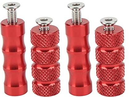 Motorrad-Schalthebel Anti-Rutsch-Schalthebel Bremshebel Fußrasten Pedal 6 Mm Loch Motorrad Fußrasten Fußrastenanlage CNC-Prozess für M6 6 Mm Befestigungsschrauben Motorrad (Rot)