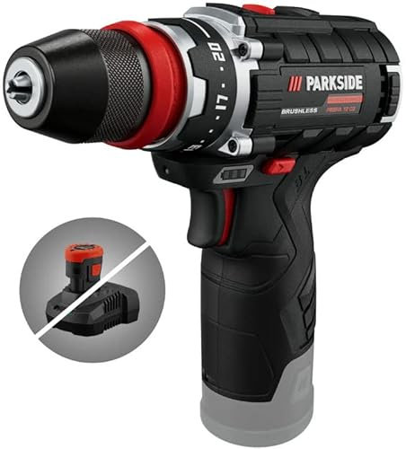 HEADNMORE Parkside Performance PBSPA 12 D4 - Taladro atornillador inalámbrico (12 V, sin batería ni cargador)