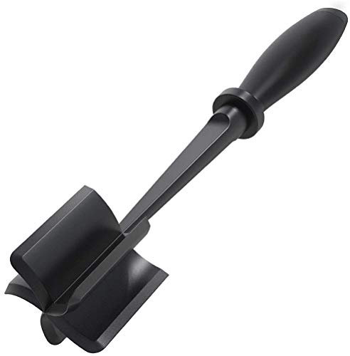 Deba Couteaux, Masher Haché Bœuf Dinde Nylon Chopper Ustensile Non St Hachoir À Viande Multifonctionnel Bœuf Haché (Noir)