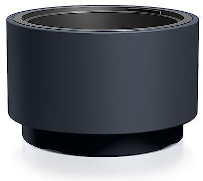 Tymar blomkruka med insats, blomkruka av plast, överkruka, stor XL (antracit HEOS, ø 47 cm)