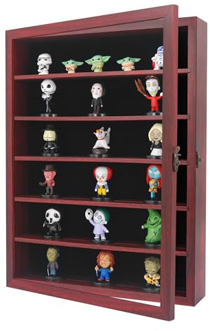 FramePro Shadow Box Frame with Removable Shelves, Deep Memory Box Display Case for Collector, Keepsake Coins Military Medals Pins Wedding Flowers Cherry Finish 12x16