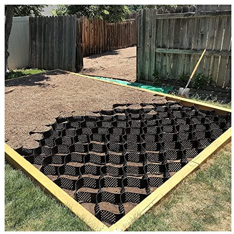 Strapazierfähige Auffahrt, Terrasse, Weg, Boden/Kies, Stabilisator, Schlammkontrollgitter für steile Landschaftsgestaltung, skalierbar, 2 x 7 m, Größe (Farbe: B x L)