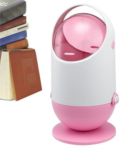 Mbiyhgta papelera de escritorio | Papelera de escritorio con tapa - Cubo de basura de mesa pequeño para dormitorio, comedor, cocina, oficina, sala de estar