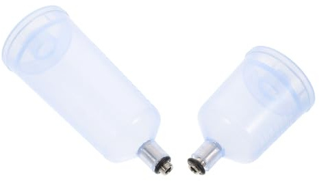 SHINEOFI Replaceable Airbrush Paint Cups Easy Disassembly and Damage Resistance 20ml and 40ml 2 Pcs Plastic Spray Paint Containers for Painting