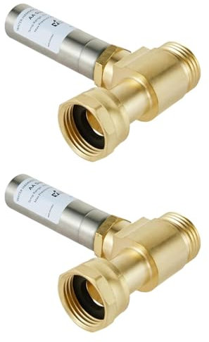 Baoblaze 2 Pieces 3/4NH Thread Water Hammer Arrestor High Temperature Professional Fittings Pressure Reducer for Laundry Pipe Kitchen