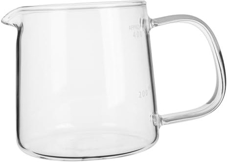 ULTECHNOVO Carafe à Café Filtre Verre Borosilicate Transparent Pour Cuisinière Résistante Chaleur