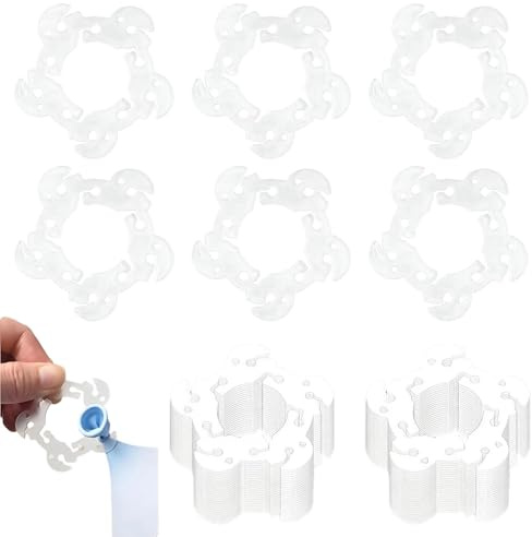 100 Stück Kunststoff Ballons Clips, Blumenform Ballonclips Blumen Ballonbogen Halterung Schnalle Ballon Connectors Clips Kunststoff Ballonverbinder für Hochzeit Event Dekorationen Birthday