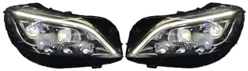 UMDJJU Per Benz Per CLS W218 C218 2012-2017 Anno Configura Gruppo Fari Auto LED Lente Proiettore Doppio Accessori Fari Principali Anteriori
