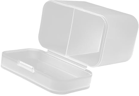 Cabilock Caja De Discos De Algodón Organizador De Tocador Dispensador De Hisopos para Guardar Hisopos Multiusos Baño o Dormitorio