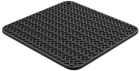 Hoffmann Premium Silikon-Untersetzer und Topflappen,19x19 cm, Hitzebeständig bis 230°C, rutschfest, Spülmaschinenfest, LFGB-Zertifiziert, Lebensmittelecht, Hitzeschutz