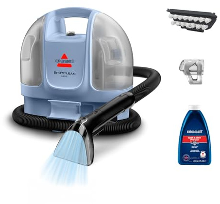 BISSELL SpotClean Mini Tragbarer Teppichreiniger mit Kabel 4103N | Polsterreiniger ideal für schnelle Reinigungen, kompakt & leicht, mobil für Auto, Boot, Sofa & mehr, Blau
