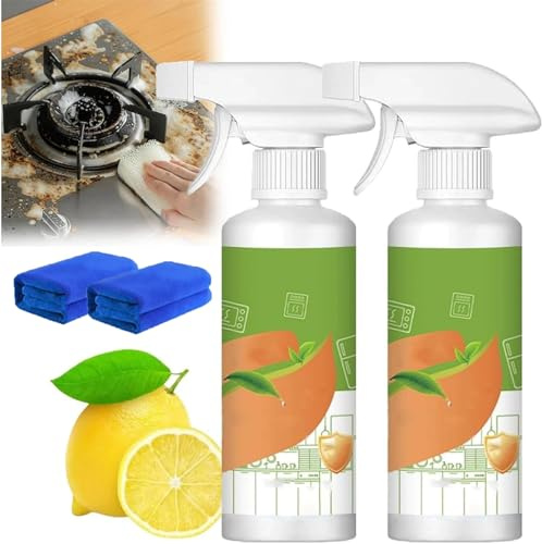 Electrolyzed Ion Kitchen Cleaner Spray, Kitchen Appliance Cleaner, Multi Purpose Heavy OilCleaner Stain, Heavy Oil Stain cleaner For Hold, Oven, Stove, Range Hood (300, ml/min)