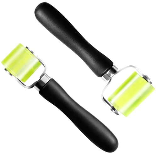 Lot de 2 rouleaux de pression en silicone, 30 mm et 50 mm, pour isolation phonique de voiture, rouleau de pression de la main de voiture, pour la colle de bord et le soudage de bâches en PVC