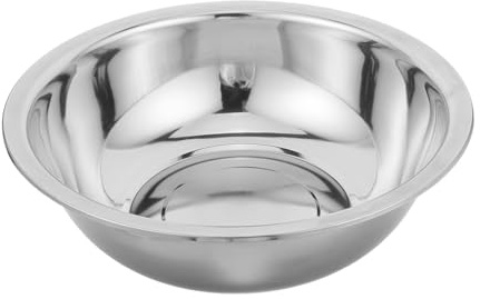 UKCOCO Bassin Bain de Pieds en Acier Inoxydable 36 Cm, Bol de Trempage pour Pédicure, Bac Profond Multifonction pour Spa, Usage Domestique et Professionnel, Bain Pied Relaxant et Solide