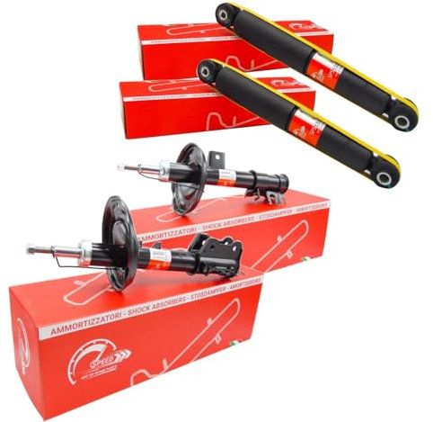 KIT 4 AMMORTIZZATORI SPEED ANTERIORI E POSTERIORI PER FIAT 500 DAL 2007 TUTTI I MODELLI