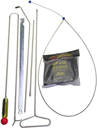 Loboo Idea Schlosser Auto Lockout Entry Car Repair Tool Auto Quick Open Kit Lock Pick Haken + Locksmith Supplies KLOM Pump Wedge (neu, schwarz)