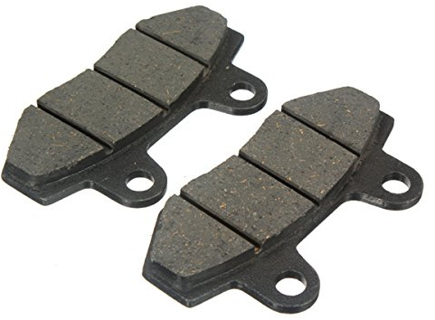 Viviance 2 Pcs Universel Plaquettes De Frein Arrière Moto Twin Pot Classique Quad ATV Pit Dirt Bike Compatible avec GY6 49cc 50cc 70cc 90cc 110cc 125cc 140cc 150cc 160cc 200cc 250cc