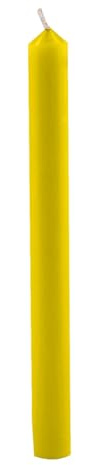Cereria Di Giorgio - 12 Candele Cilindriche - Ø 1,9 cm h. 20 cm - Giallo