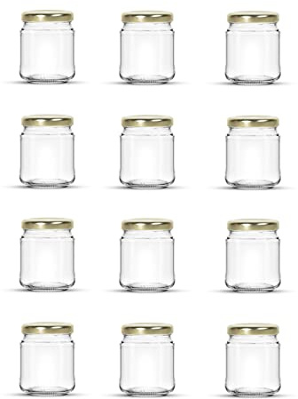 Aucomptoirdesflacons 12 x Pot conservation verre 106 ml - étiquettes et marqueur - Hermétique et lavable au laive-vaisselle - stérilisable …