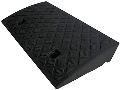 Rampas Curb Ramps Curb Ramps Impermeable Protección Solar Rampas de plástico Bicicleta Motocicleta Cuesta Arriba Cojín Inicio Discapacitados Silla de Ruedas Rampa/Negro/50 * 27 * 14 cm