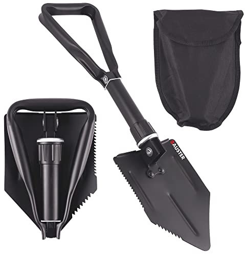 Klappspaten Multifunktional-Klappschaufel, Einfach Tragbar, Spaten aus Hochwertiger Metall, Schaufel für Überleben/Schneeschaufeln/Garten/Camping