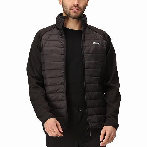Regatta Regatta Mens Clumber IV Hybrid Lightweight Softshell Jacket Coat, Veste matelassée Homme, Black, L