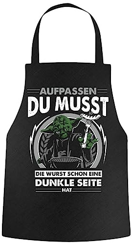 Spaß Kostet Grillschürze Sprüche Grillen Motiv Die Wurst Schon eine dunkle Seite hat