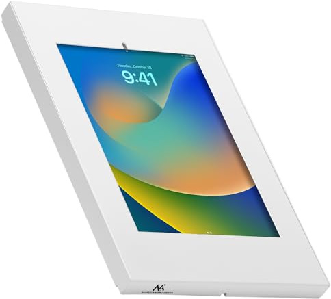 Maclean Reklamfäste för surfplatta, väggfäste med lås, 9,7-11, iPad/iPad Air/iPad Pro, Samsung Galaxy Tab A/Tab A7/Tab S6 Lite, MC-474W