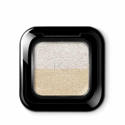 KIKO Milano Bright Duo Eyeshadow 01, Duo-Lidschatten Mit Großzügiger Und Intensiver Farbabgabe