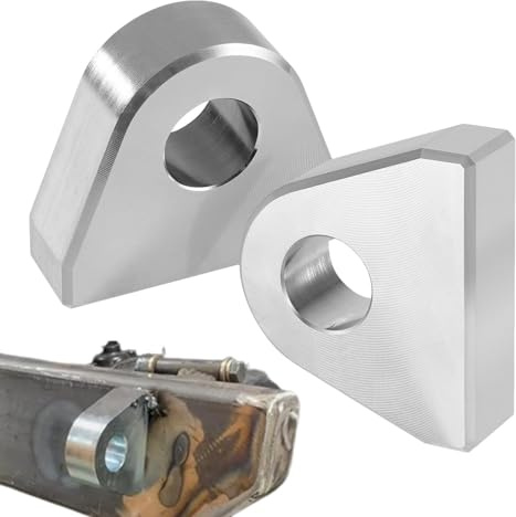 Zubehors Gabelkopfschäkel, Gabelkopfhalterung - Anschweißbare Schäkel-/Gabelkopfhalterungen,2 Stück Anschweißschäkel/Gabelkopfhalterung für Offroad, LKW, Anhänger und hydraulische Traktorschaufel
