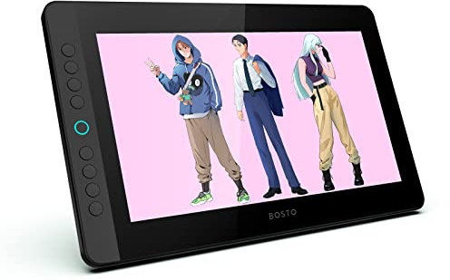 Irfora BT-13HDK Tableta de Dibujo de gráficos portátil Pantalla LED H-IPS de 13,3 Pulgadas Pantalla de Dibujo de Arte Digital 8192 Nivel de presión Tecnología pasiva 8 Teclas de Acceso Directo