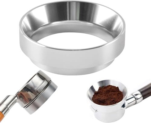 Koprek 51mm Dosing Funnel, Aluminum Alloy Bottomless Portafilter, Espresso Machine Accessories Dosing Ring for Barista, Home, Cafe