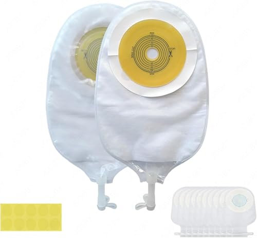 Bolsas drenables para urostomía con tarjeta de medición, hidrocoloide termosensible y forro no tejido para el cuidado del estoma, diseño cortado a medida