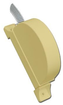 Recogedor de persiana exterior abatible PR02 con mecanismo para cinta de 14mm de ancho 17,5x3,2x12cm color marfil (incluye cin