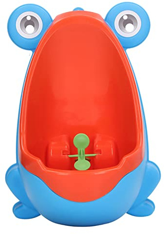 RiToEasysports Design Diverente Con Animali di Dei Cartoni Animati, Bersaglio di Mira, Comodo da Usare, Facele da Instalrare - Orinatoio per Bambini per Ragazzi Con Support A Parete (verde (BLUE)