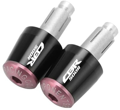 GNSDHJIK Für H CBR500R 2013-2018 2019 2020 Lenker Ausgewogene Stecker Slider Lenker Griffe Kappe Griff Bar Kappe End Stecker(Pink)