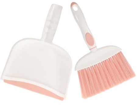 ULTECHNOVO Mini Balai Et Pelle à Poussière Balayette Et Petite Pelle Balai Avec Brosse Pour Nettoyage Bureau